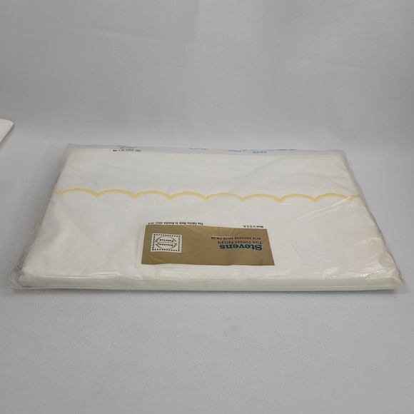 Vtg Stevens Fabrics Fine Combed Percale Double Bed Sheet 81"x108" - Picture 10 of 11